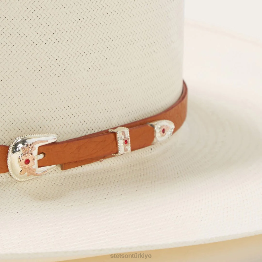 Stetson el noble 500x hasır kovboy şapkası doğal üniseks şapkalar B4FZ131