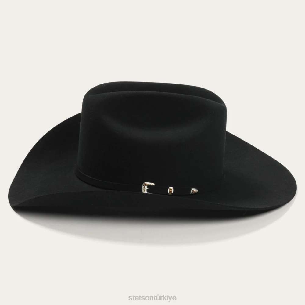 Stetson el patron 75 premier 30x kovboy şapkası siyah üniseks şapkalar B4FZ136