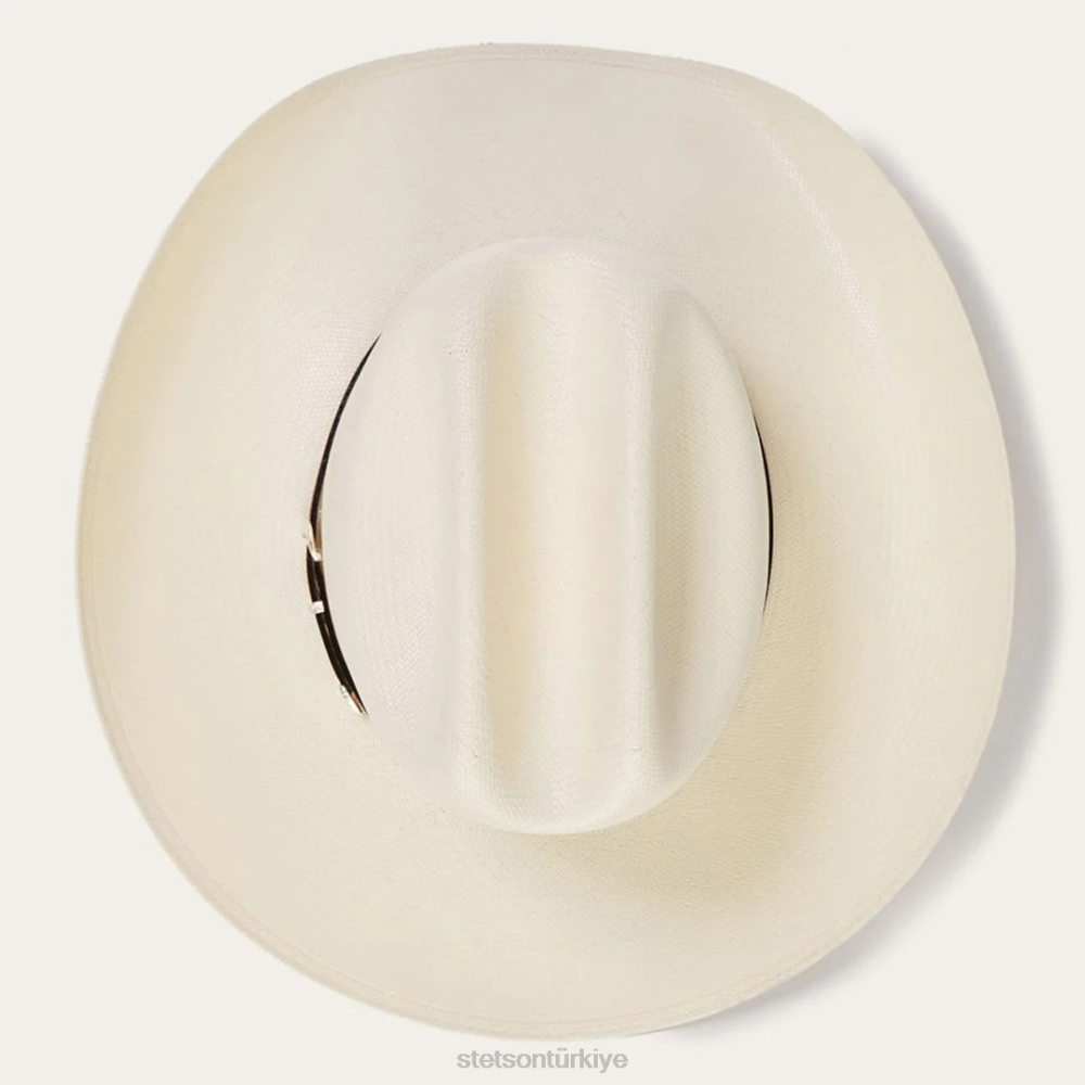 Stetson griffin 100x hasır kovboy şapkası doğal üniseks şapkalar B4FZ177