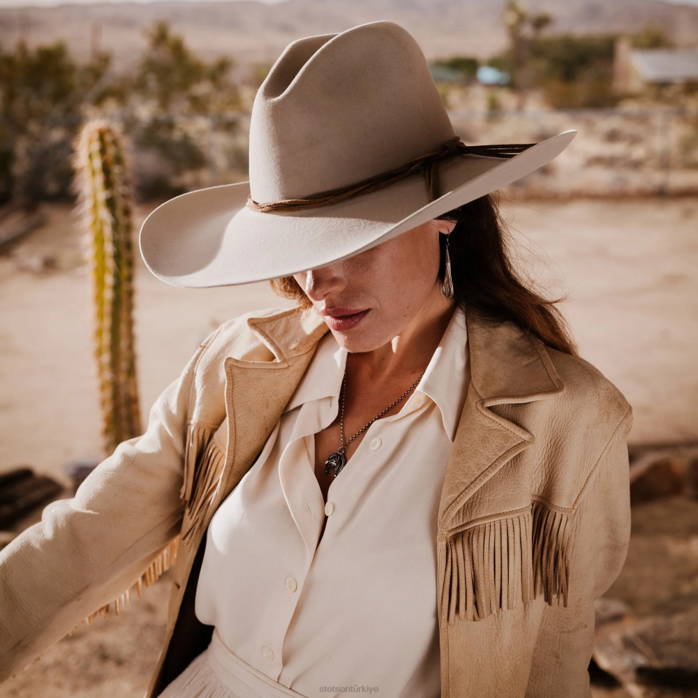 Stetson gus 6x kovboy şapkası gümüş göbek üniseks şapkalar B4FZ19