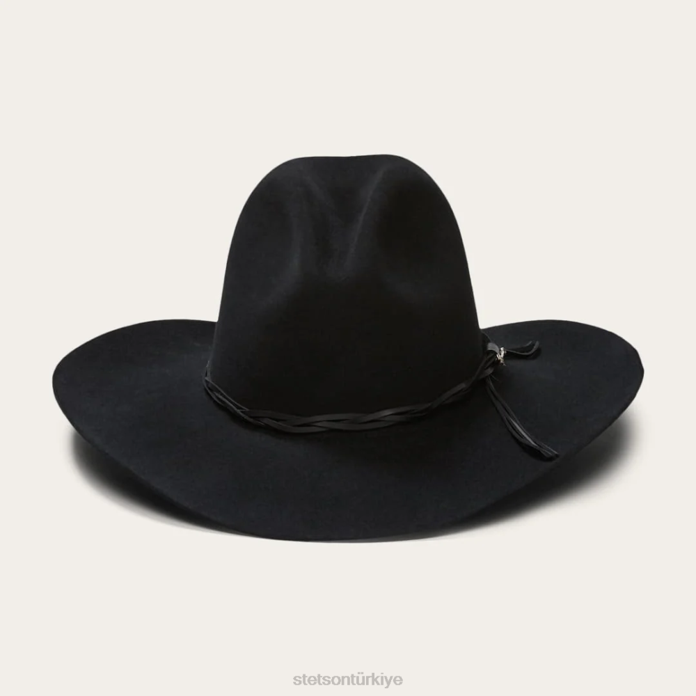Stetson gus 6x kovboy şapkası siyah üniseks şapkalar B4FZ20