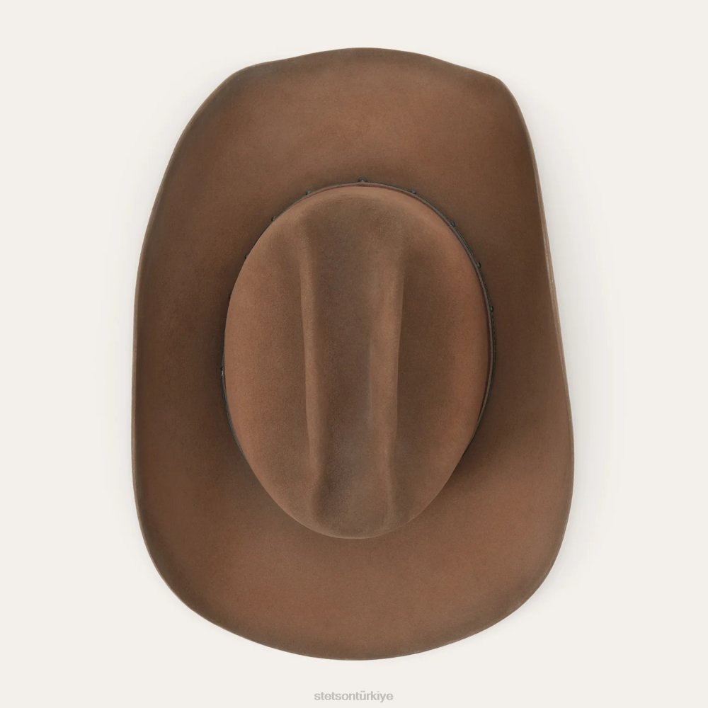 Stetson ovaların patronu 6x kovboy şapkası çeşitli kahverengi üniseks şapkalar B4FZ32