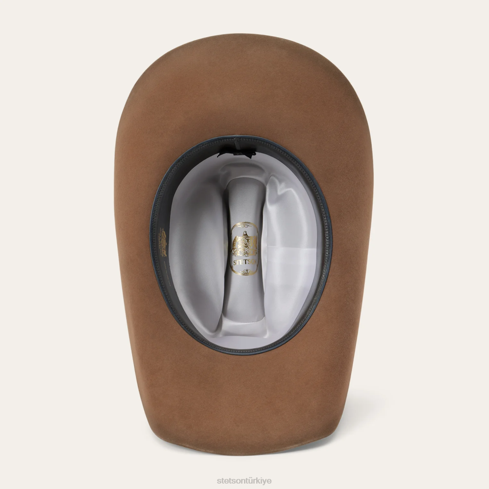 Stetson ovaların patronu 6x kovboy şapkası çeşitli kahverengi üniseks şapkalar B4FZ32