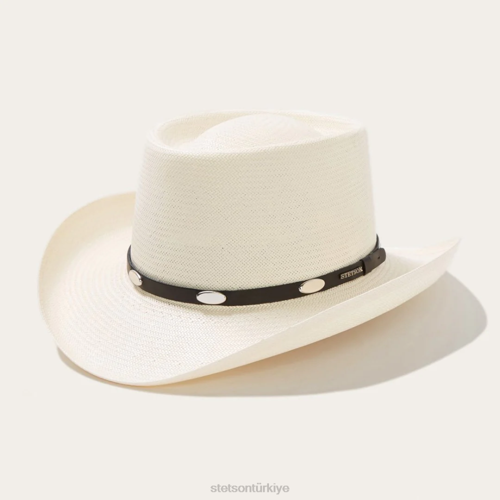 Stetson royal floş 10x hasır kovboy şapkası doğal üniseks şapkalar B4FZ151