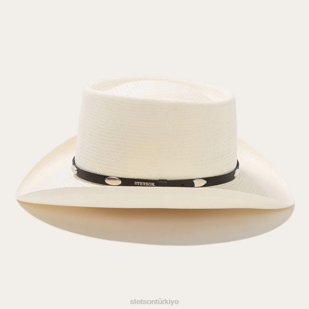 Stetson royal floş 10x hasır kovboy şapkası doğal üniseks şapkalar B4FZ151