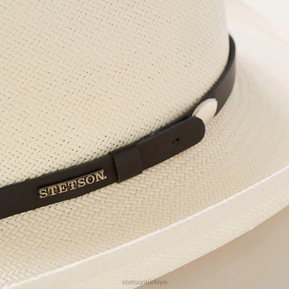Stetson royal floş 10x hasır kovboy şapkası doğal üniseks şapkalar B4FZ151