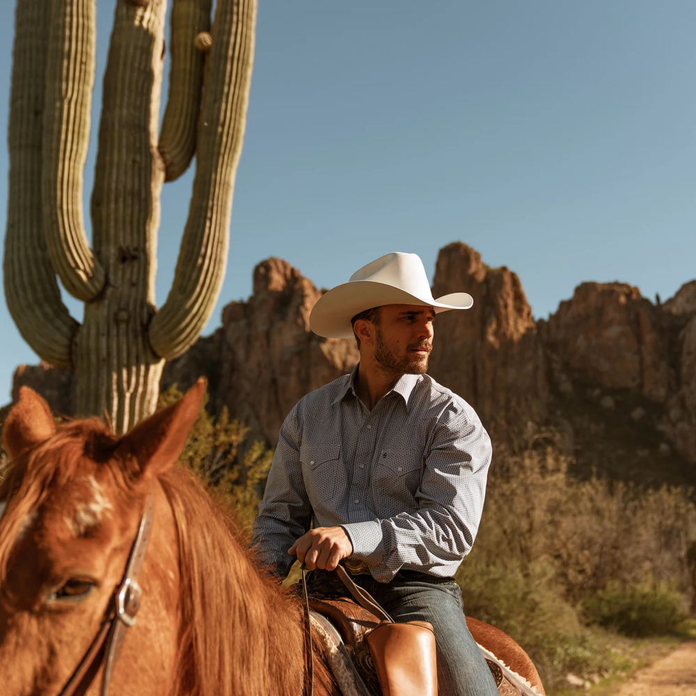 Stetson shasta 10x birinci sınıf kovboy şapkası beyaz üniseks şapkalar B4FZ68