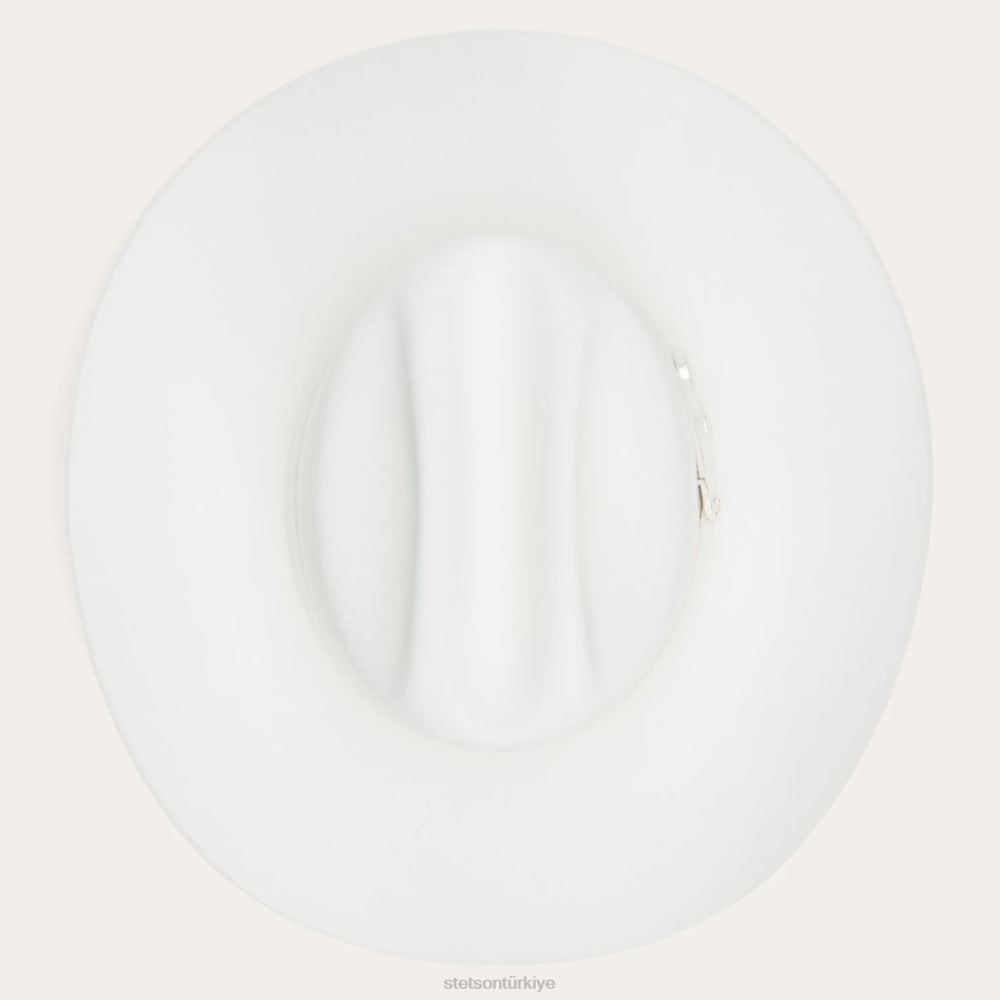 Stetson shasta 10x birinci sınıf kovboy şapkası beyaz üniseks şapkalar B4FZ68