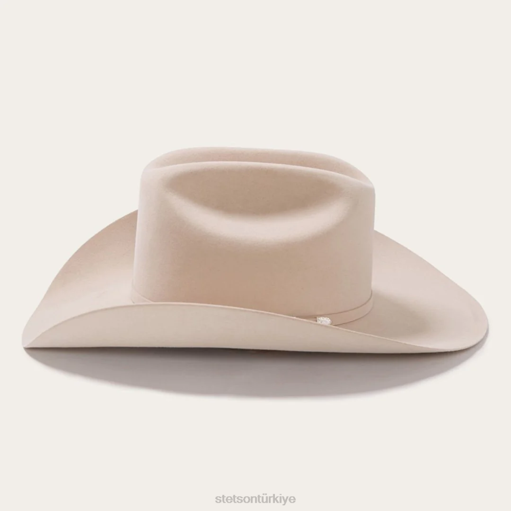 Stetson shasta 10x birinci sınıf kovboy şapkası gümüş göbek üniseks şapkalar B4FZ8