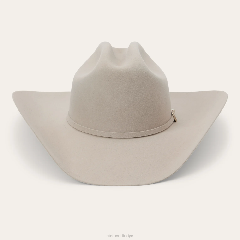 Stetson skyline 7242 6x kovboy şapkası gümüş göbek üniseks şapkalar B4FZ215